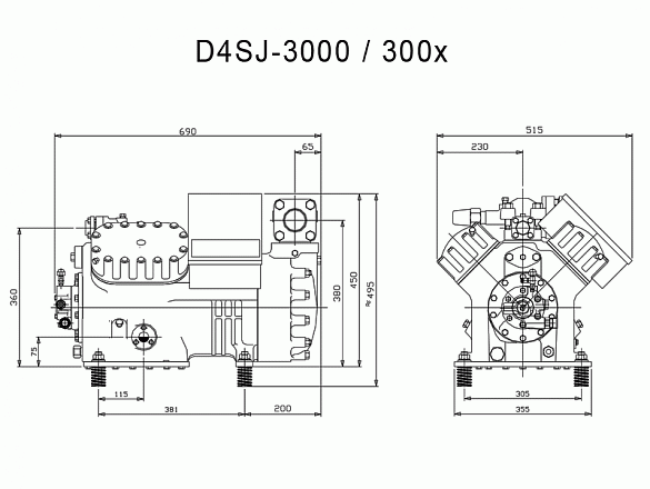 Компрессор «Copeland» D4SJ-3000-AWM/D