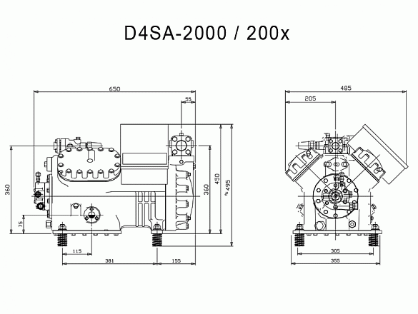 Компрессор «Copeland» D4SA-200x-AWM/D