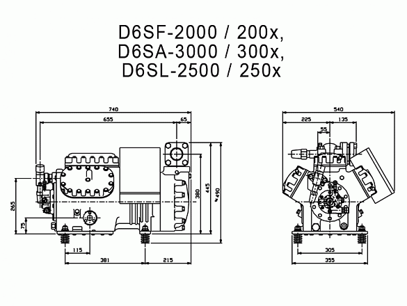 Компрессор «Copeland» D6SA-300x-AWM/D