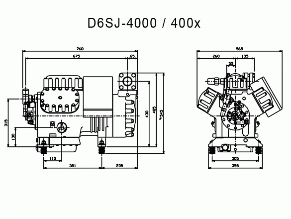 Компрессор «Copeland» D6SJ-4000-AWM/D