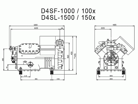 Компрессор «Copeland» D4SF-1000-AWM/D
